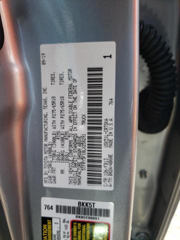 5TFRY5F18LX258291 - 2020 TOYOTA TUNDRA DOUBLE CAB SR/SR5 SILVER photo 12