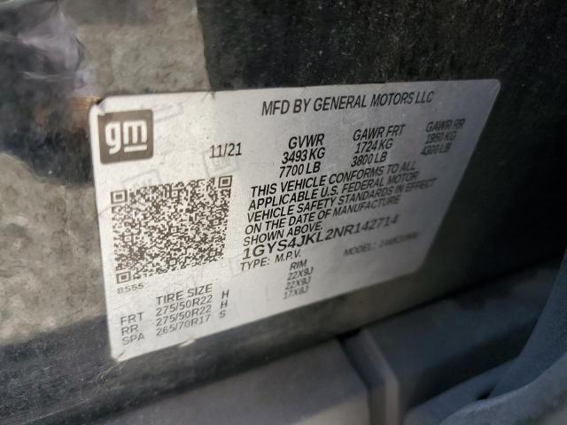 1GYS4JKL2NR142714 - 2022 CADILLAC ESCALADE ESV LUXURY 黑色 照片 13