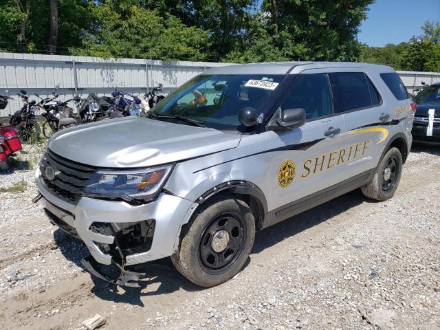 1FM5K8AR1HGD58279 - 2017 FORD EXPLORER POLICE INTERCEPTOR SILVER photo 1
