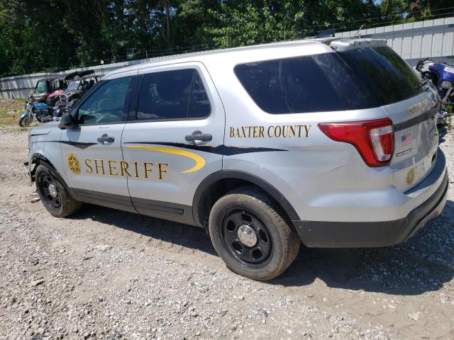 1FM5K8AR1HGD58279 - 2017 FORD EXPLORER POLICE INTERCEPTOR SILVER photo 2