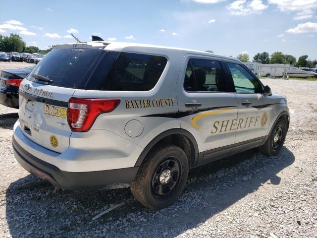1FM5K8AR1HGD58279 - 2017 FORD EXPLORER POLICE INTERCEPTOR SILVER photo 3