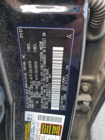 5TDGZRBH8MS532112 - 2021 TOYOTA HIGHLANDER XLE შავი ფოტო 13