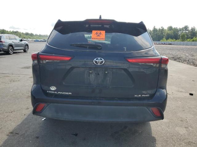 5TDGZRBH8MS532112 - 2021 TOYOTA HIGHLANDER XLE შავი ფოტო 6