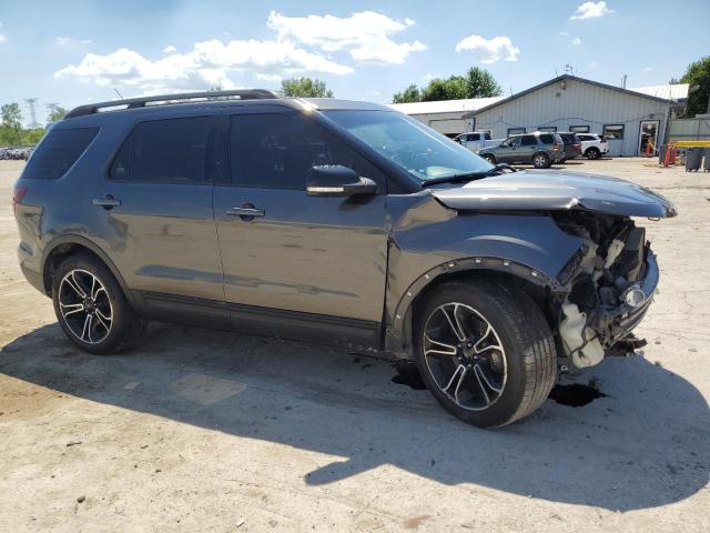 1FM5K8GT6FGA50119 - 2015 FORD EXPLORER SPORT رمادي صورة 4