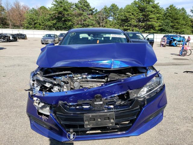 1HGCV2F33JA046785 - 2018 HONDA ACCORD SPORT BLUE photo 5