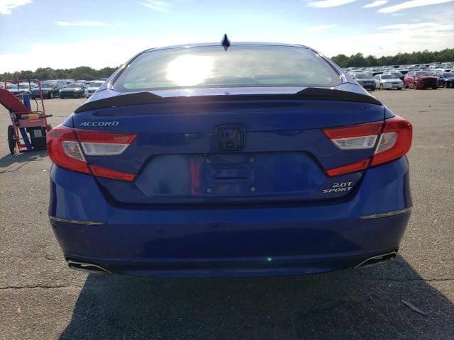 1HGCV2F33JA046785 - 2018 HONDA ACCORD SPORT BLUE photo 6