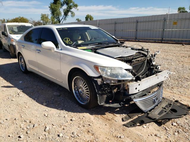 JTHGL46F585032531 - 2008 LEXUS LS 460L WHITE photo 1