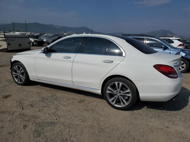 55SWF4KBXGU139318 - 2016 MERCEDES-BENZ C 300 4MATIC WHITE photo 2