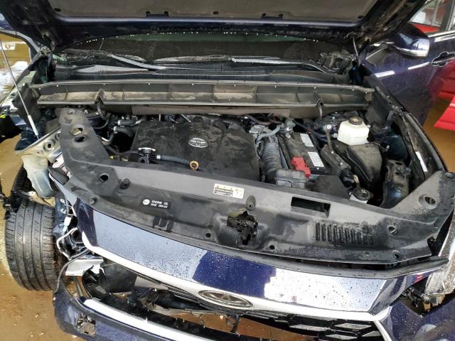 5TDGZRAH1LS017968 - 2020 TOYOTA HIGHLANDER XLE أزرق صورة 12