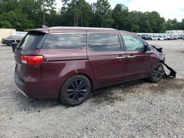 KNDME5C18F6024962 - 2015 KIA SEDONA SXL MAROON photo 3