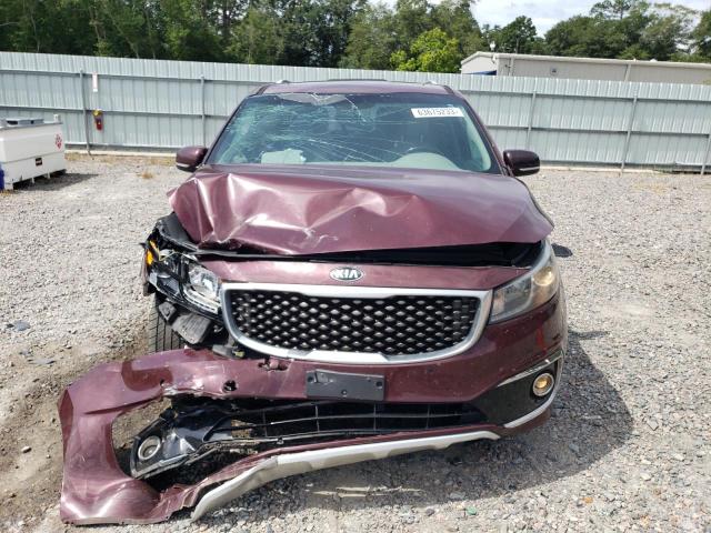 KNDME5C18F6024962 - 2015 KIA SEDONA SXL MAROON photo 5