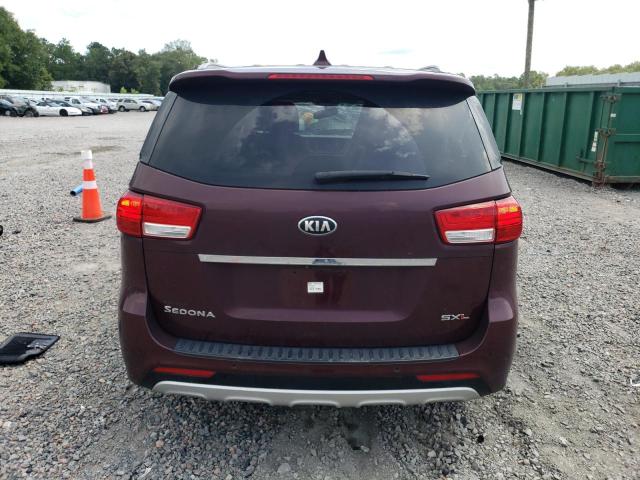 KNDME5C18F6024962 - 2015 KIA SEDONA SXL MAROON photo 6