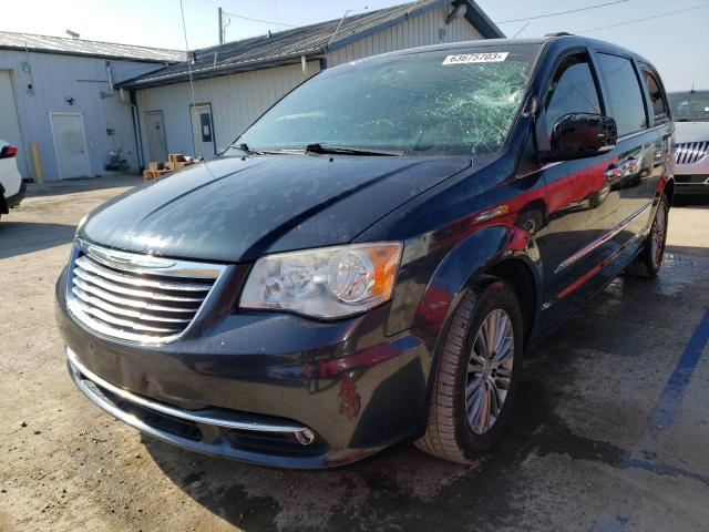 2C4RC1CG5ER408939 - 2014 CHRYSLER TOWN & COU TOURING L BLUE photo 1