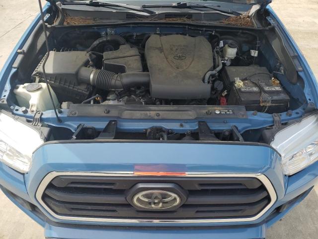 3TMAZ5CN4KM086136 - 2019 TOYOTA TACOMA DOUBLE CAB BLUE photo 11