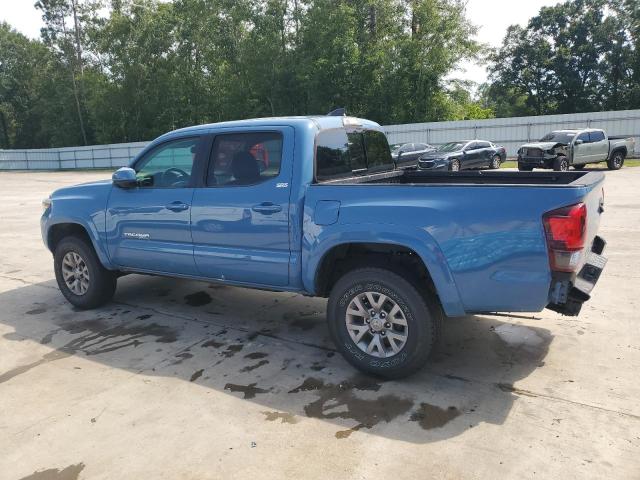 3TMAZ5CN4KM086136 - 2019 TOYOTA TACOMA DOUBLE CAB BLUE photo 2