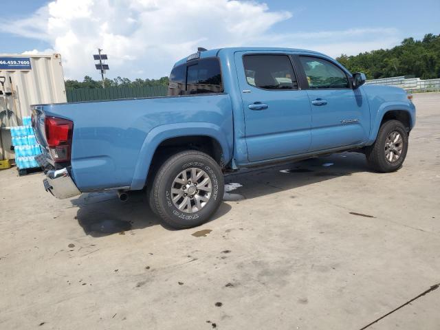 3TMAZ5CN4KM086136 - 2019 TOYOTA TACOMA DOUBLE CAB BLUE photo 3