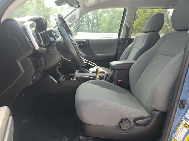 3TMAZ5CN4KM086136 - 2019 TOYOTA TACOMA DOUBLE CAB BLUE photo 7