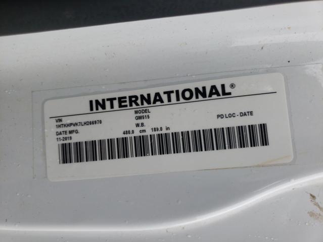 1HTKHPVK7LH266970 - 2020 CHEVROLET SILVERADO WHITE photo 10