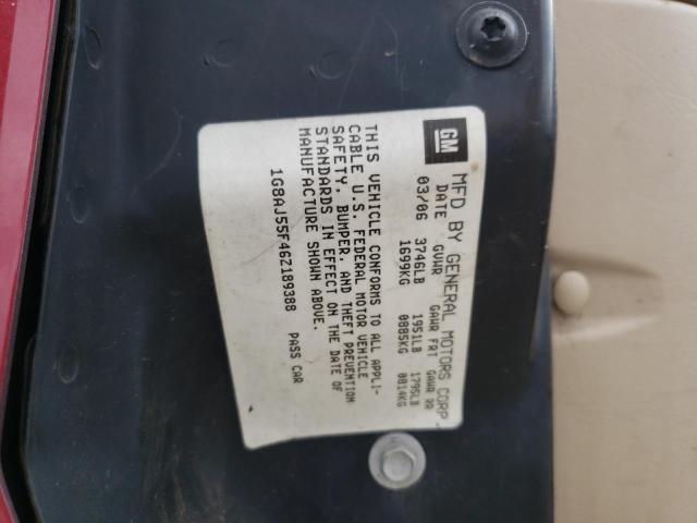 1G8AJ55F46Z189388 - 2006 SATURN ION LEVEL 2 栗色 照片 12