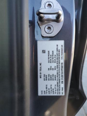 5YJ3E1EA1PF668195 - 2023 TESLA MODEL 3 გრაფიტი ფოტო 12