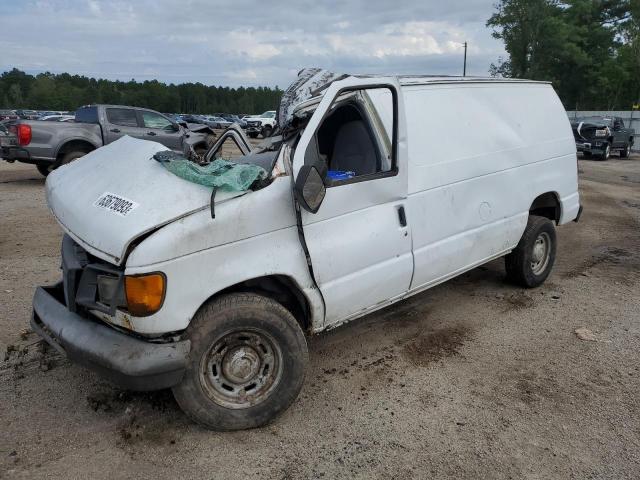 1FTRE14W45HA00895 - 2005 FORD ECONOLINE E150 VAN WHITE photo 1