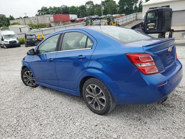 1G1JD5SH8H4149813 - 2017 CHEVROLET SONIC LT BLUE photo 2