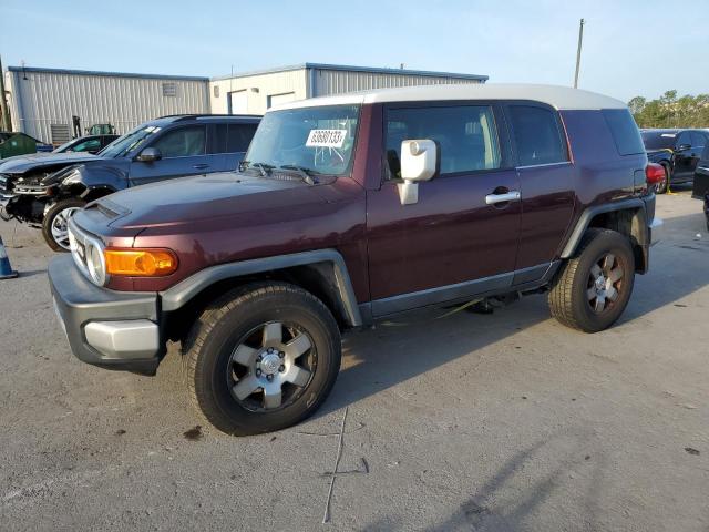 JTEBU11F370017161 - 2007 TOYOTA FJ CRUISER BURGUNDY photo 1