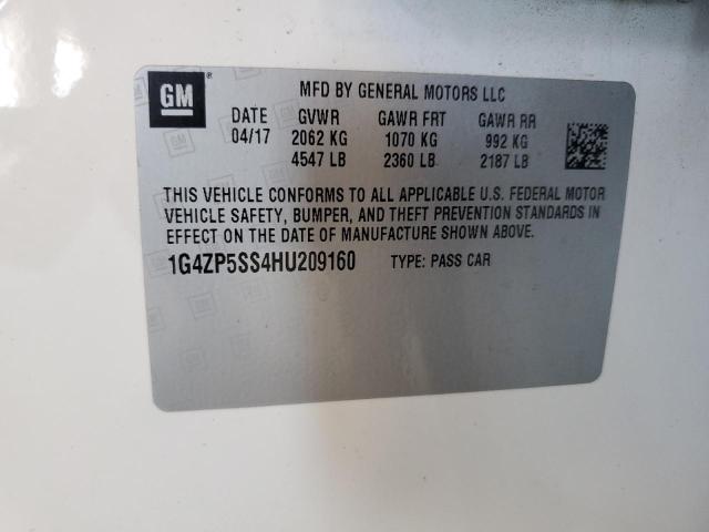 1G4ZP5SS4HU209160 - 2017 BUICK LACROSSE ESSENCE WHITE photo 12