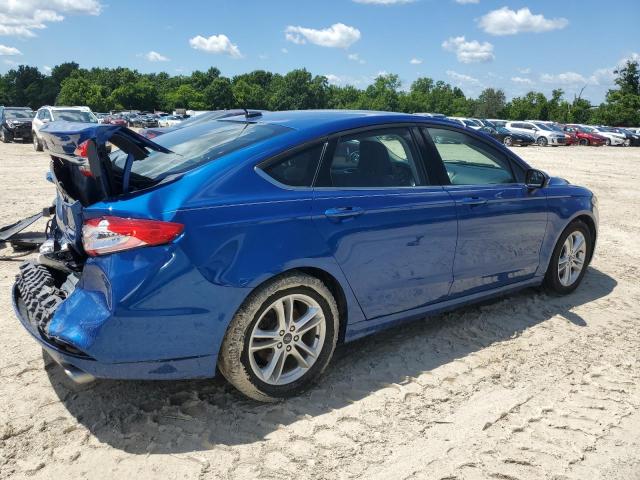 3FA6P0HD2JR232037 - 2018 FORD FUSION SE ლურჯი ფოტო 3