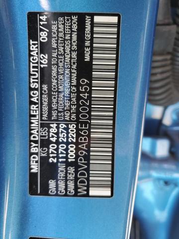 WDDVP9AB6EJ002459 - 2014 MERCEDES-BENZ B ELECTRIC BLUE photo 12