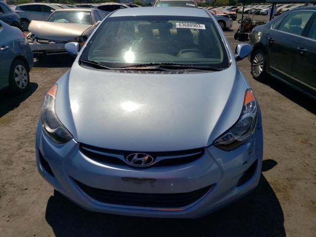 KMHDH4AE6BU131677 - 2011 HYUNDAI ELANTRA GLS BLUE photo 5