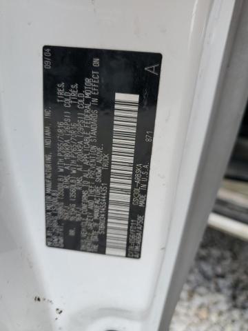 5TBRU34145S444351 - 2005 TOYOTA TUNDRA ACCESS CAB SR5 WHITE photo 12