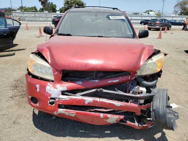 JTMZD33V566010789 - 2006 TOYOTA RAV4 RED photo 5