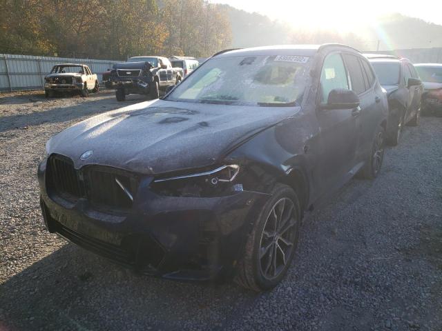 5UX53DP06N9M71582 - 2022 BMW X3 XDRIVE30I Կապույտ լուսանկար 2