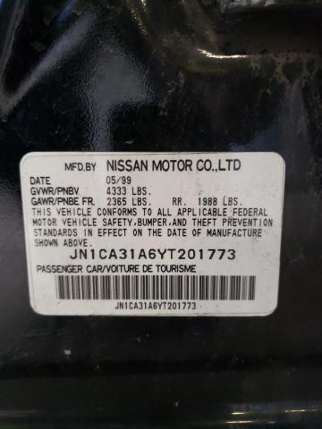 JN1CA31A6YT201773 - 2000 NISSAN MAXIMA GLE BLACK photo 12