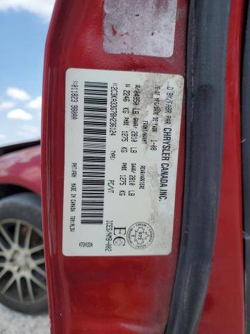 2C3KA33G78H236124 - 2008 CHRYSLER 300 LIMITED RED photo 12