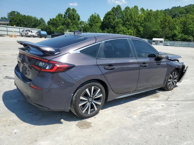 19XFL1H7XNE017069 - 2022 HONDA CIVIC EXL PURPLE photo 3