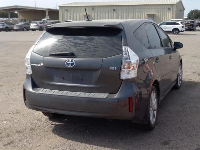 JTDZN3EU2C3186469 - 2012 TOYOTA PRIUS V GRAY photo 4