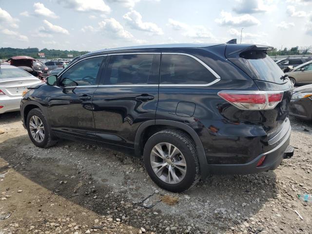 5TDJKRFH8ES059477 - 2014 TOYOTA HIGHLANDER XLE BLACK photo 2
