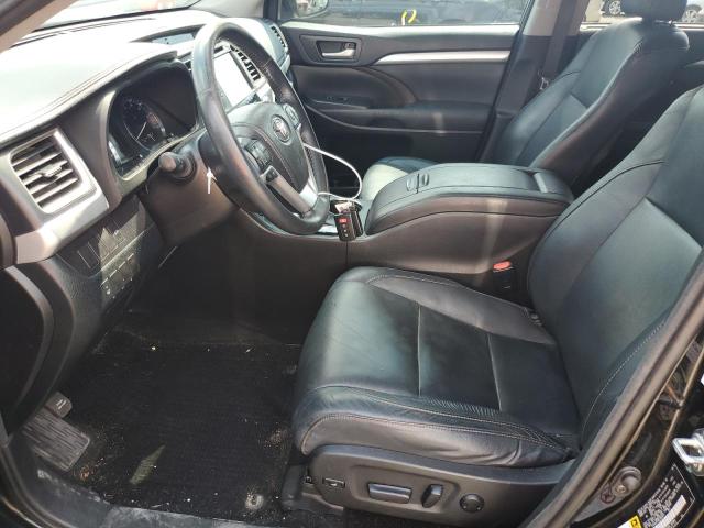 5TDJKRFH8ES059477 - 2014 TOYOTA HIGHLANDER XLE BLACK photo 7