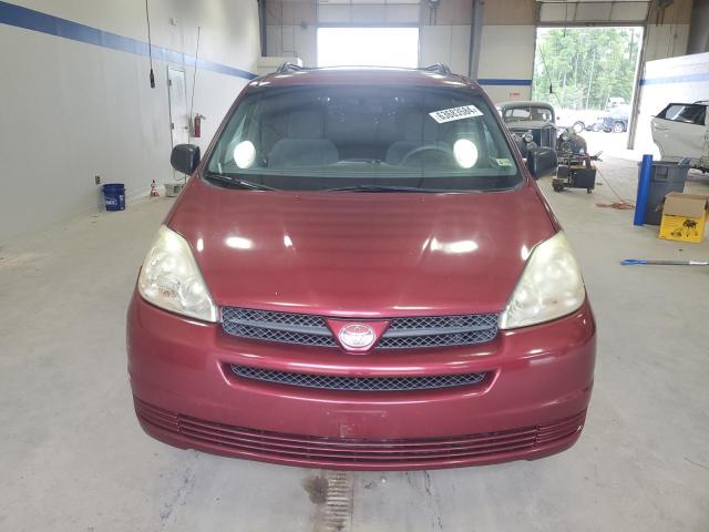 5TDBA23C25S040446 - 2005 TOYOTA SIENNA LE MAROON photo 5