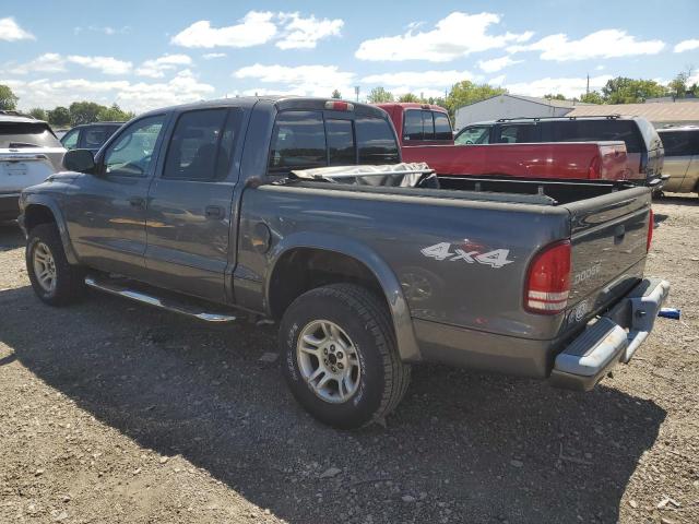 1D7HG38N14S619951 - 2004 DODGE DAKOTA QUAD SPORT GRAY photo 2