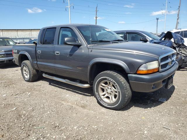 1D7HG38N14S619951 - 2004 DODGE DAKOTA QUAD SPORT GRAY photo 4