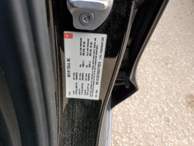 5YJ3E1EAXJF176319 - 2018 TESLA MODEL 3 BLACK photo 12