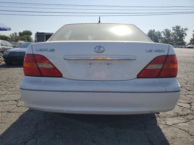 JTHBN30F910013751 - 2001 LEXUS LS 430 WHITE photo 6