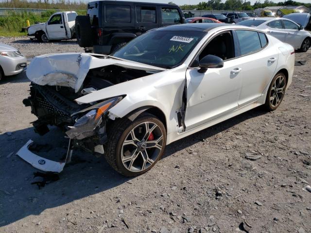 KNAE45LC7J6018262 - 2018 KIA STINGER GT1 WHITE photo 1