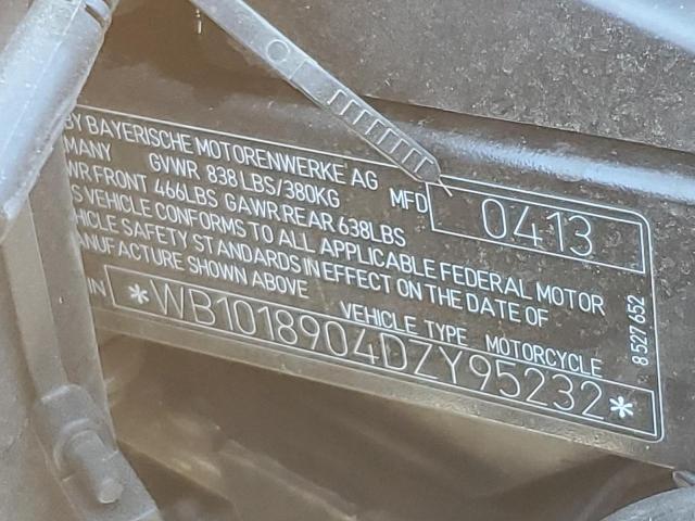 WB1018904DZY95232 - 2013 BMW G650 GS TWO TONE photo 8