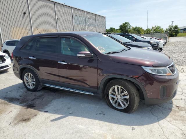 5XYKT3A60FG625084 - 2015 KIA SORENTO LX MAROON photo 4