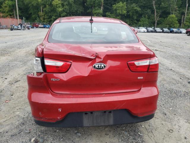 KNADM4A30H6028943 - 2017 KIA RIO LX RED photo 6