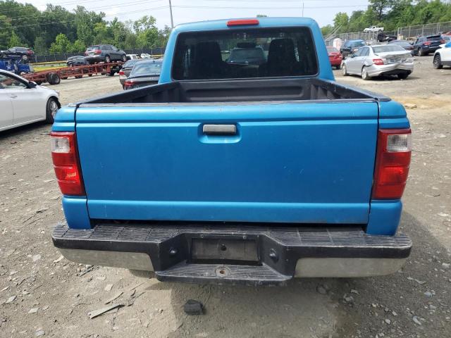 1FTYR15E04PA04520 - 2004 FORD RANGER SUPER CAB BLUE photo 6